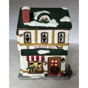 1994 Lemax Style Rek N Lee Nursery Shop Porcelain Christmas Village Building